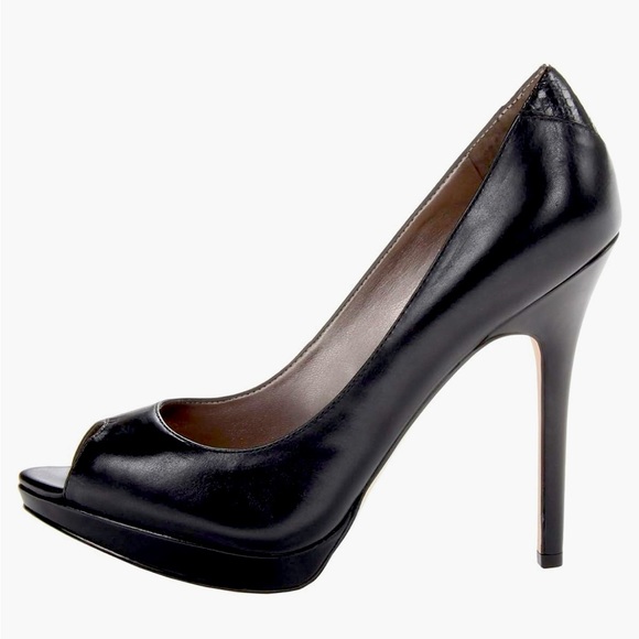 Sam Edelman, ELLA Black Patent leather dress peep-toe heels. NEW in box - Picture 3 of 7